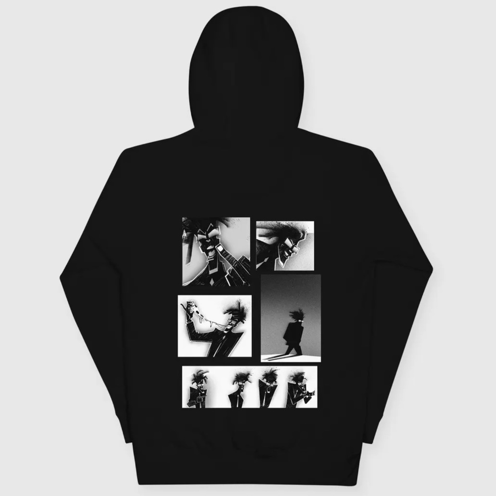 Kid Cudi Entergalactic Mr. Rager Netflix merch, black hoodie, size medium